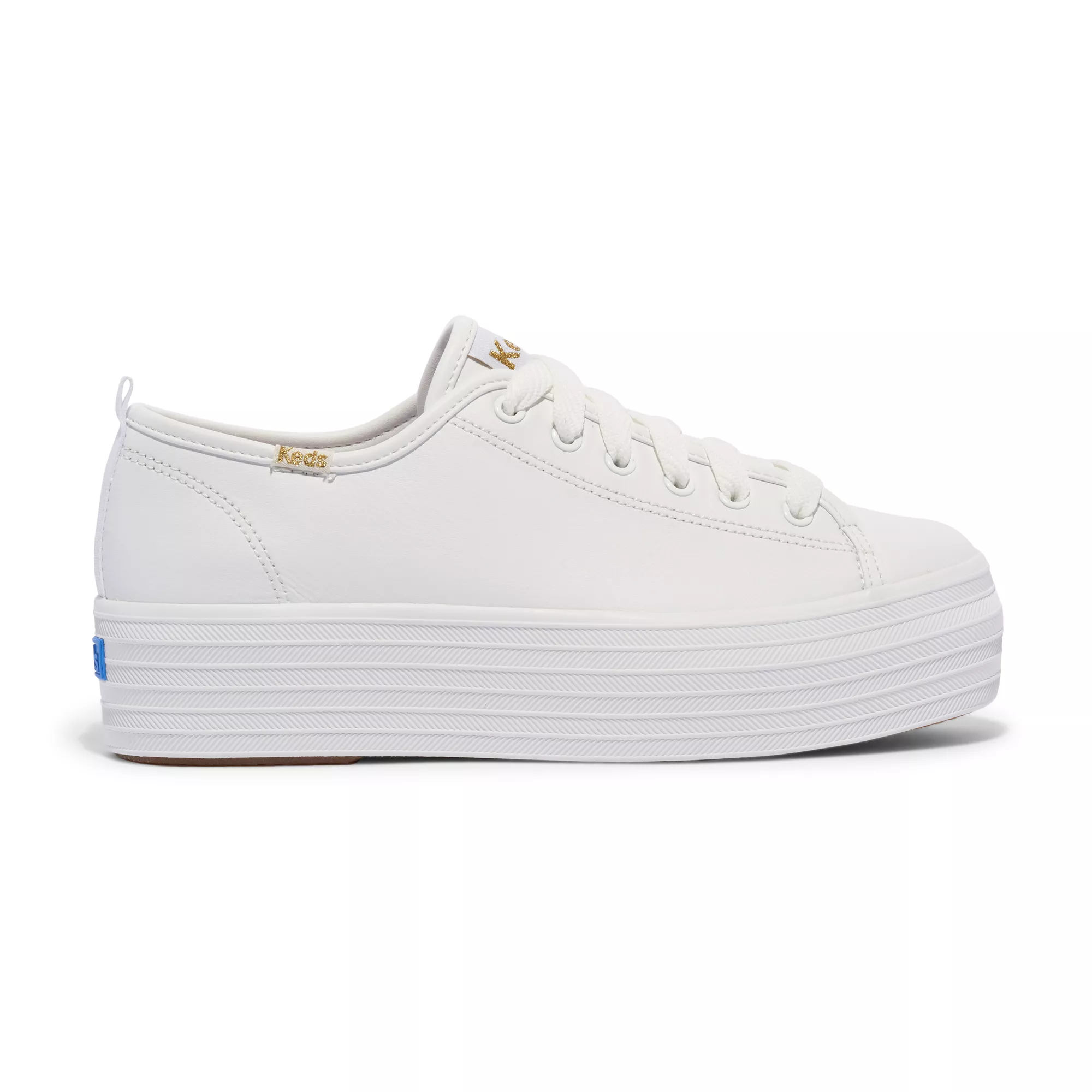 Triple Up Leather Lace-Up