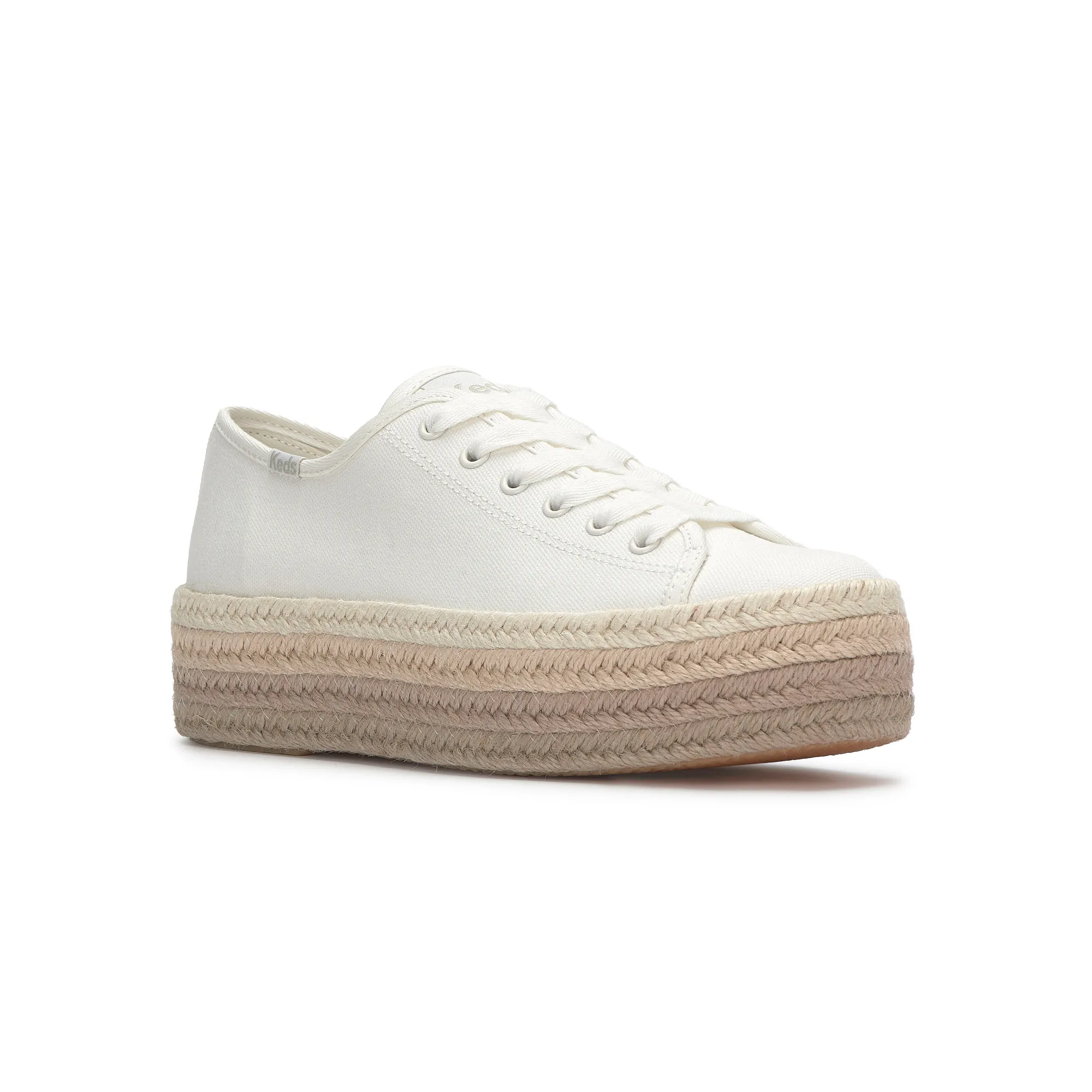 Triple Up Canvas Bottom Foxing Stripe Lace Up - Image 3