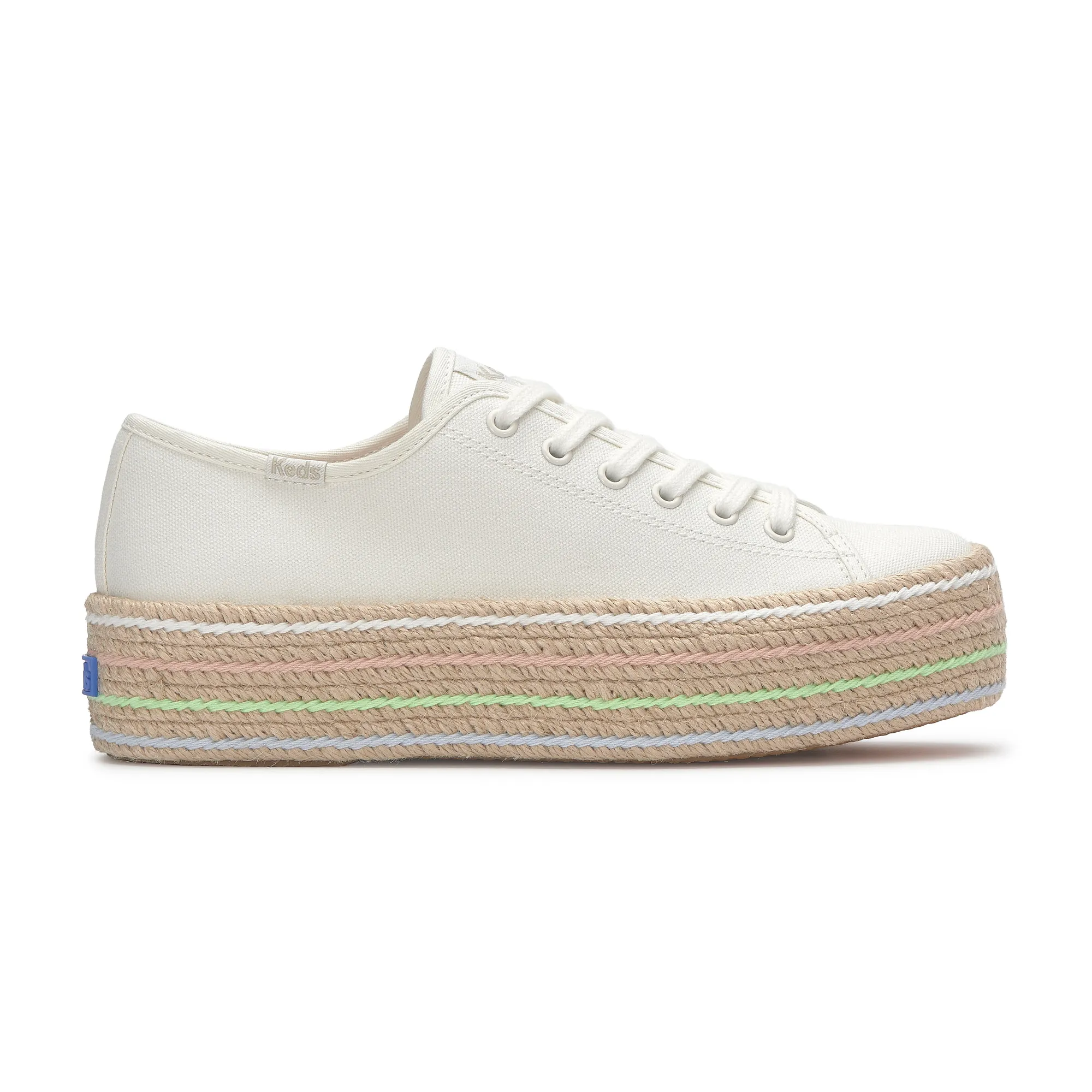Triple Up Canvas Bottom Foxing Stripe Lace Up - Image 7