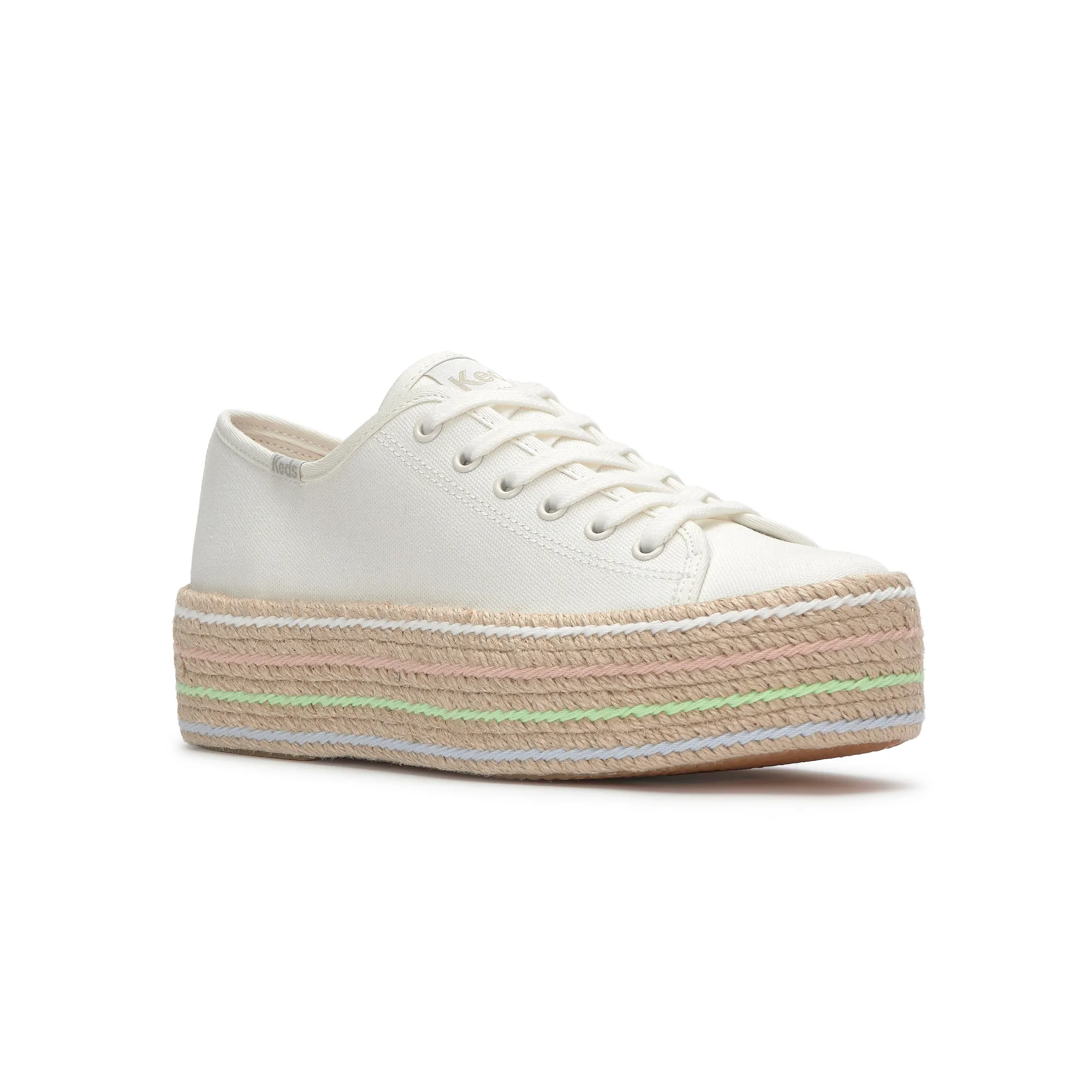 Triple Up Canvas Bottom Foxing Stripe Lace Up - Image 8