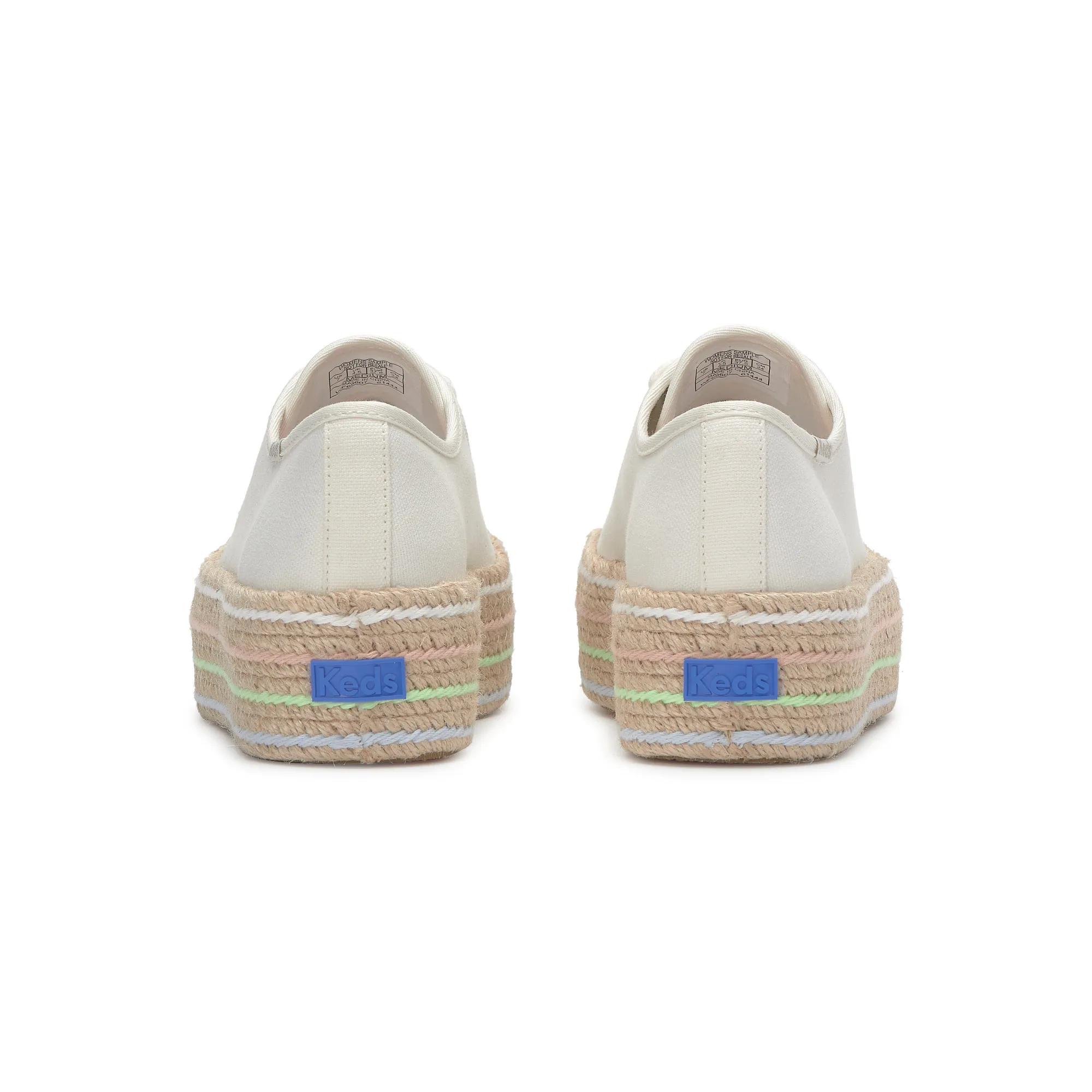 Triple Up Canvas Bottom Foxing Stripe Lace Up - Image 11