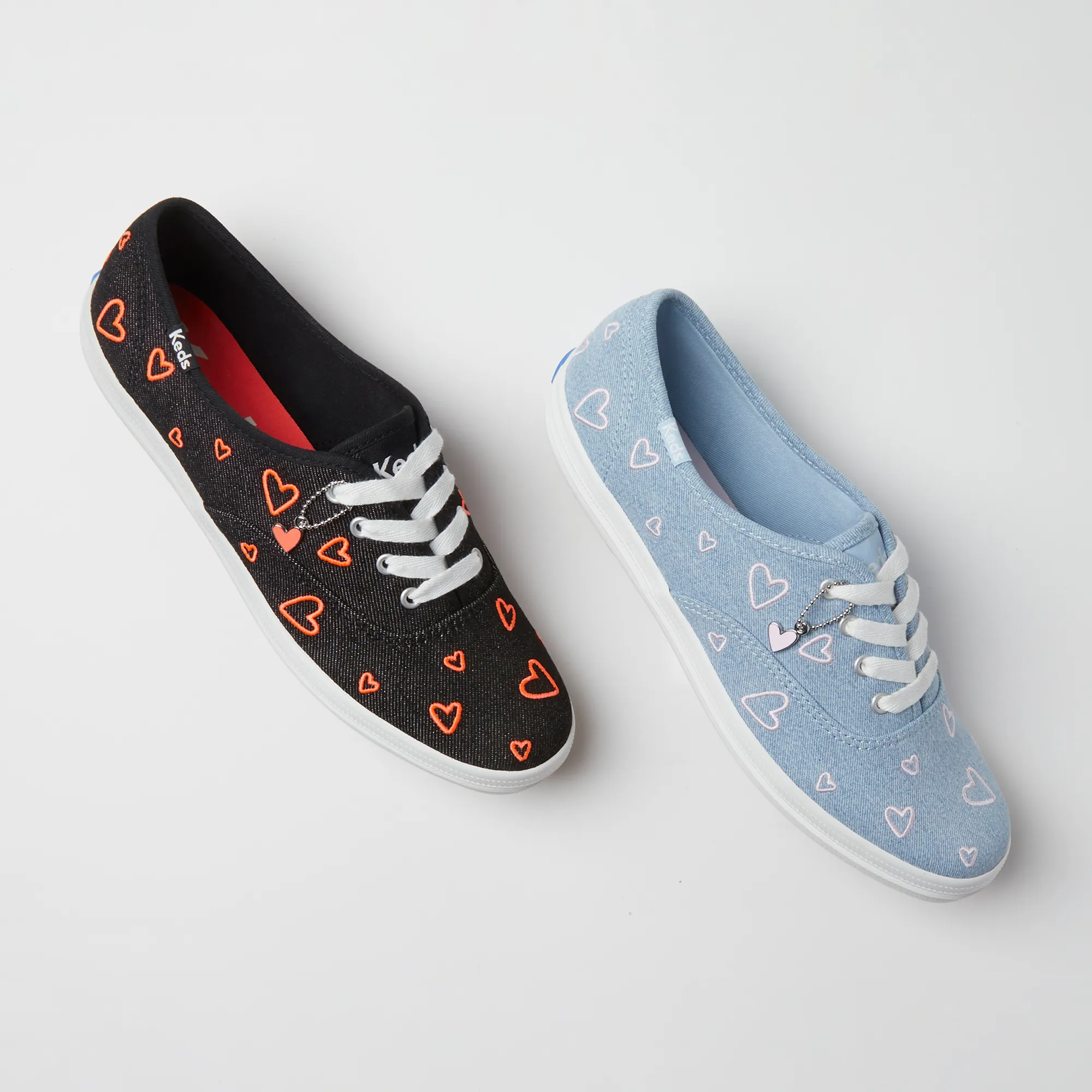 Champion Denim Heart Embroidery Lace Up - Image 2