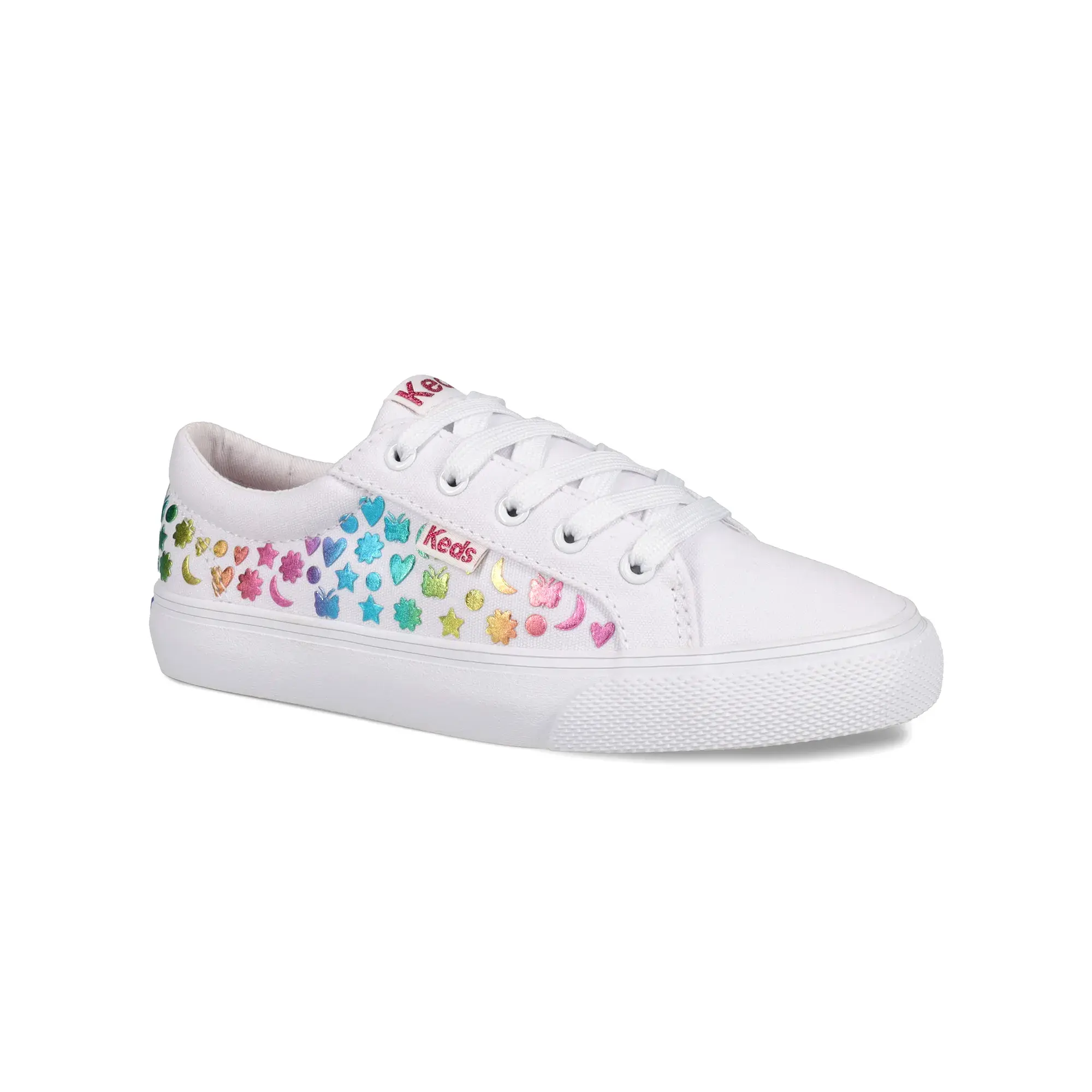 Big Kids Jump Kick Studded Foil Lace Up - Image 2