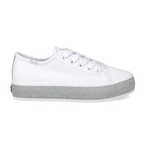 Big Kids Triple Up Glitter Foxing Lace Up