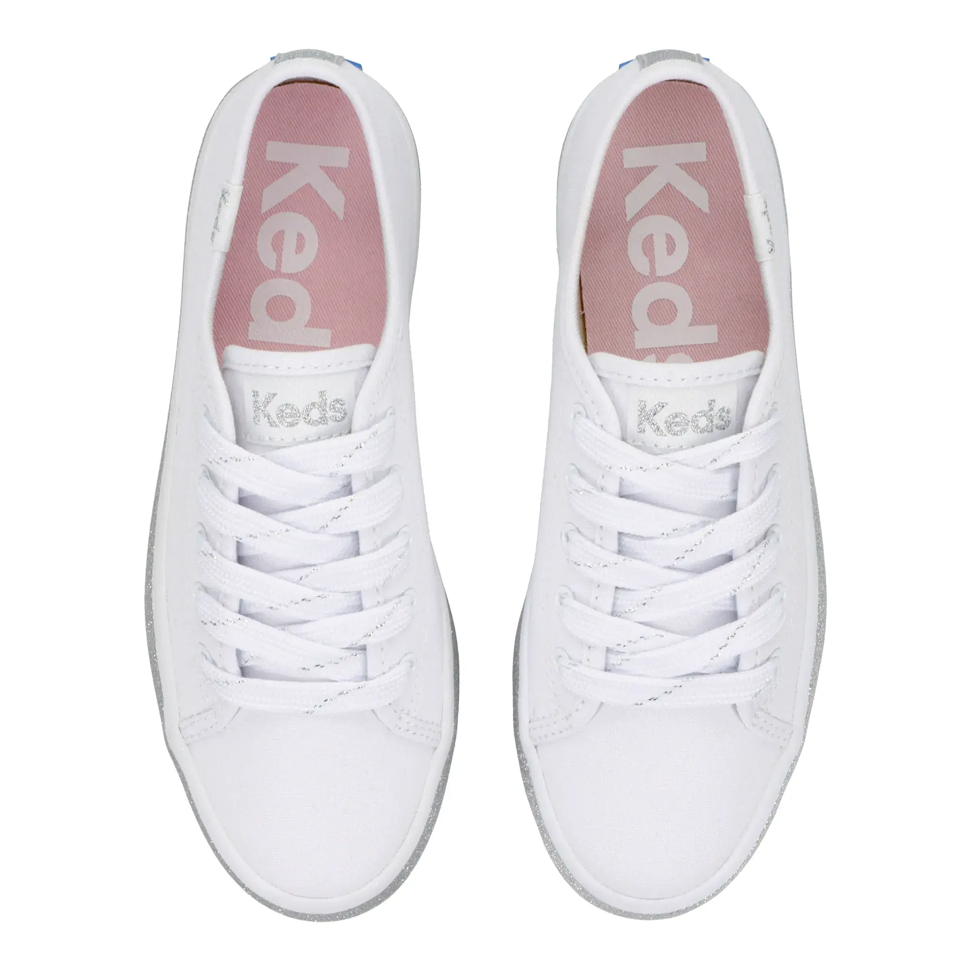 Big Kids Triple Up Glitter Foxing Lace Up - Image 3