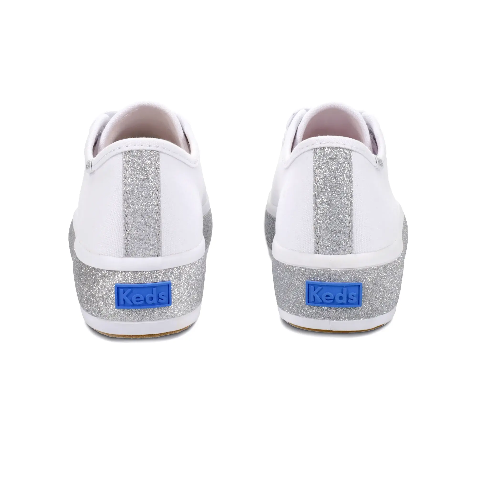 Big Kids Triple Up Glitter Foxing Lace Up - Image 5