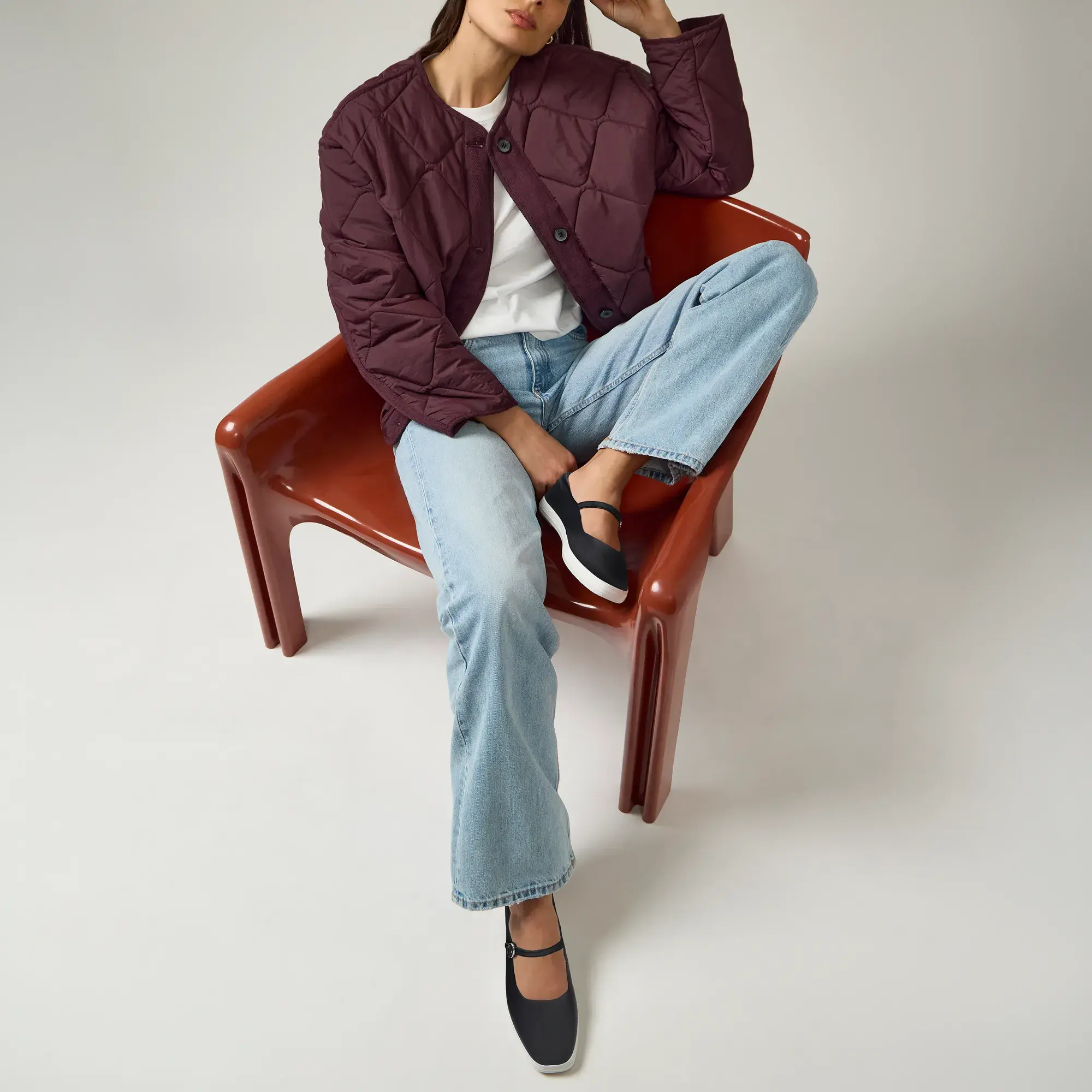 Square Toe Mary Jane Leather - Image 2