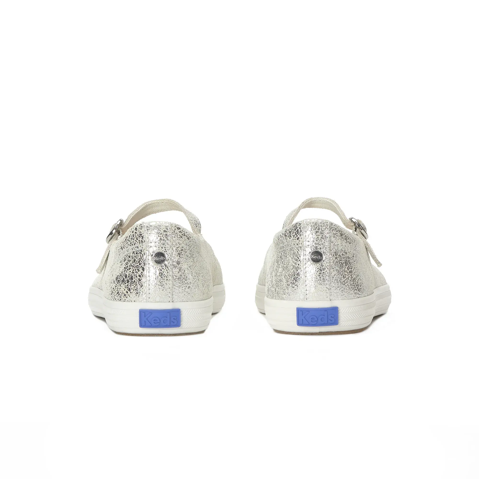 Square Toe Mary Jane Distressed Metallic Leather - Image 6