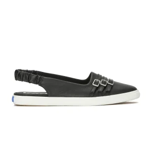 Point Slingback Leather Deco Buckles