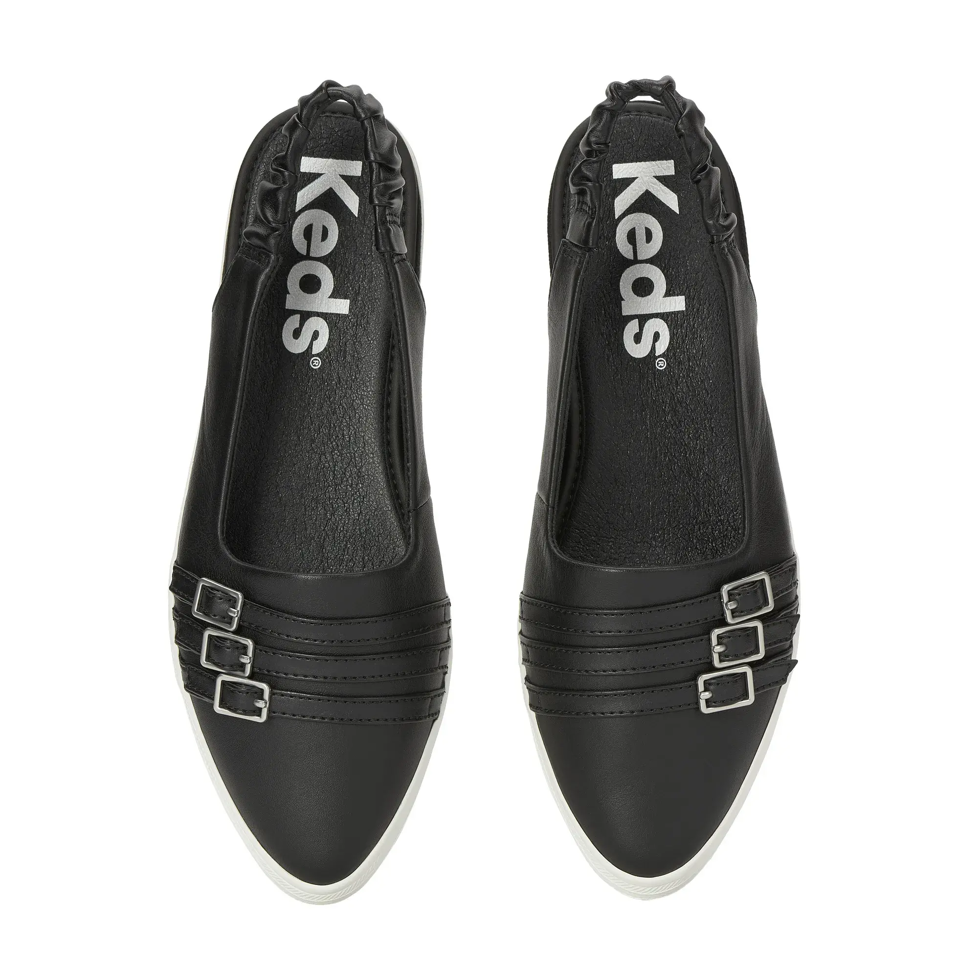 Point Slingback Leather Deco Buckles - Image 3