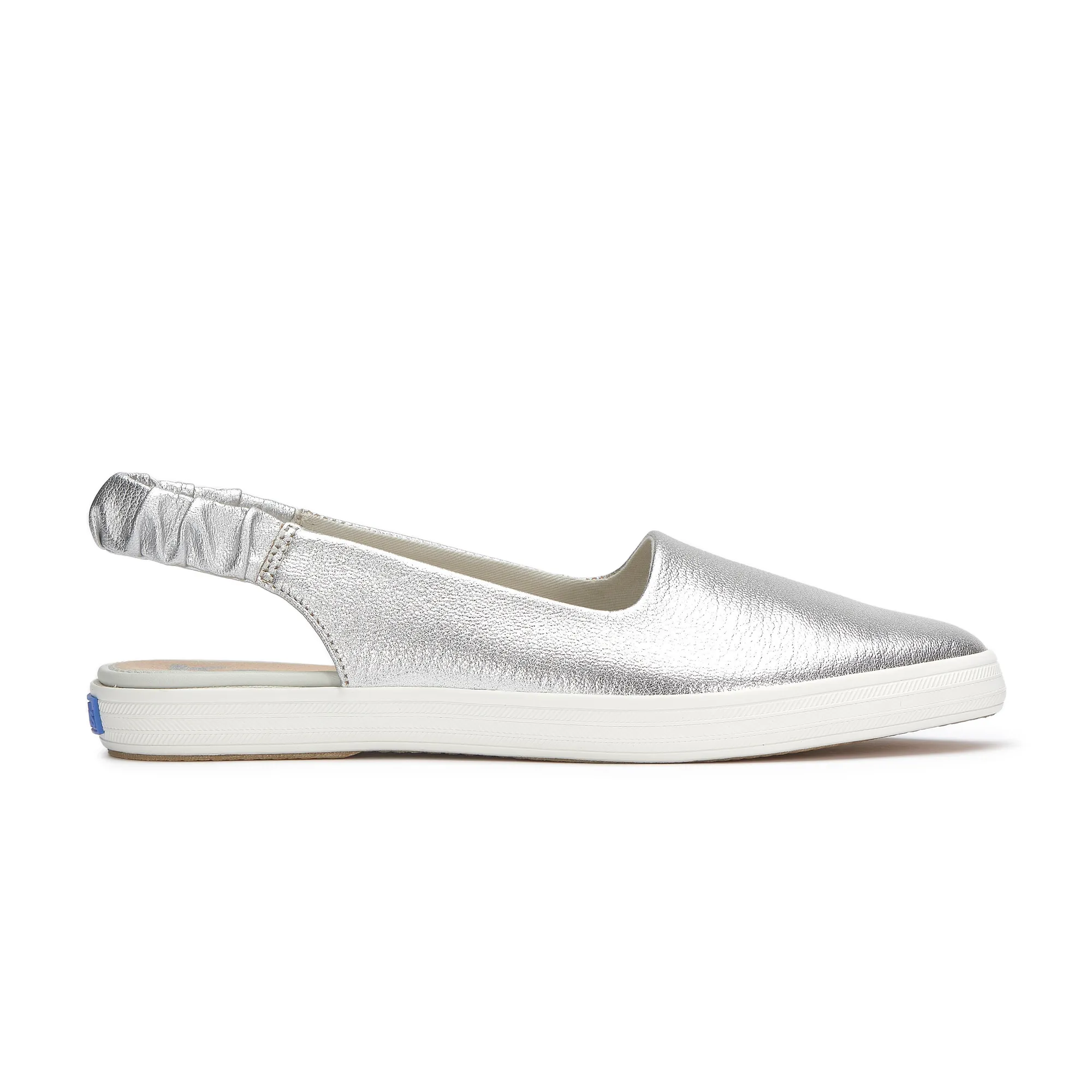 Point Slingback Washed Metallic Leather