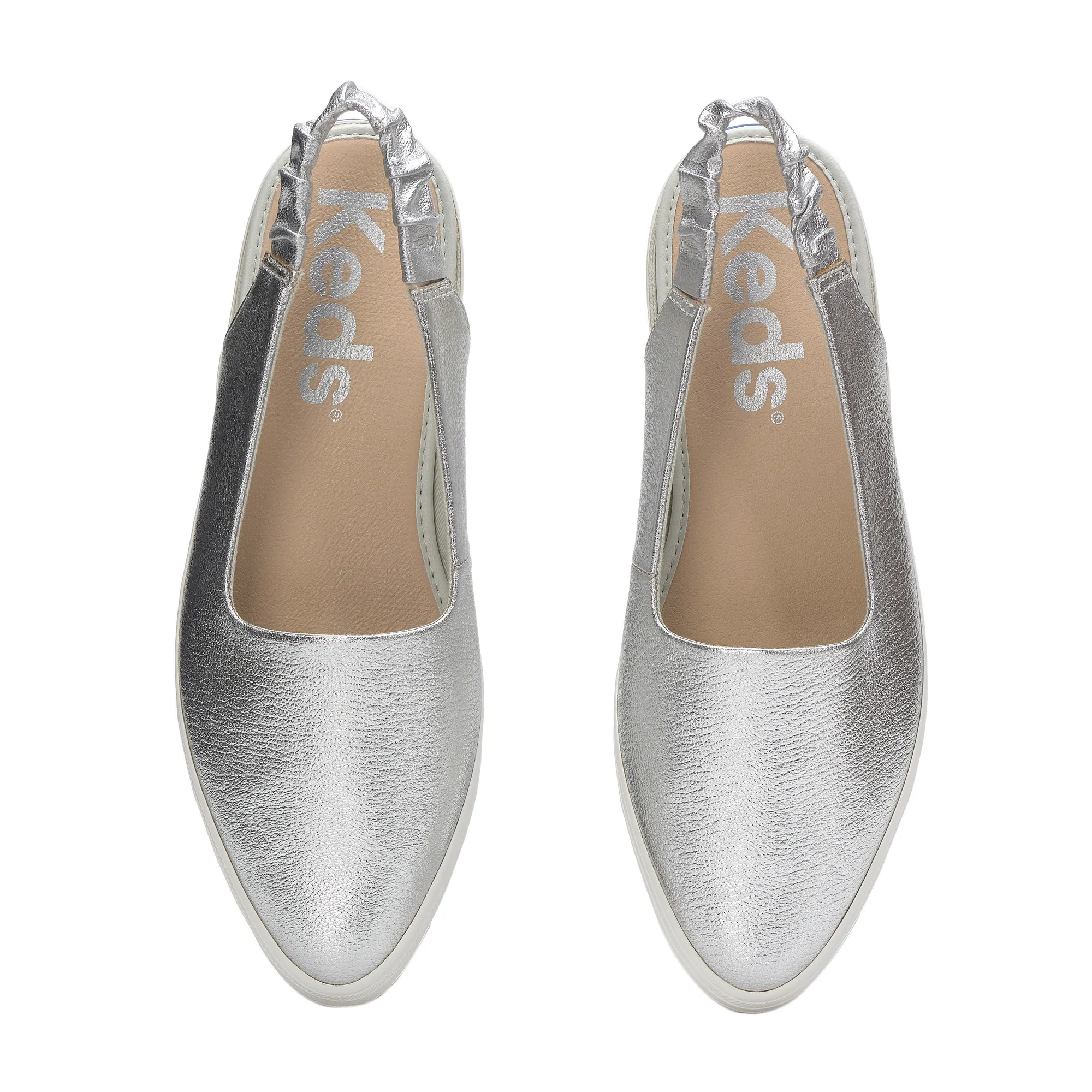 Point Slingback Washed Metallic Leather - Image 4