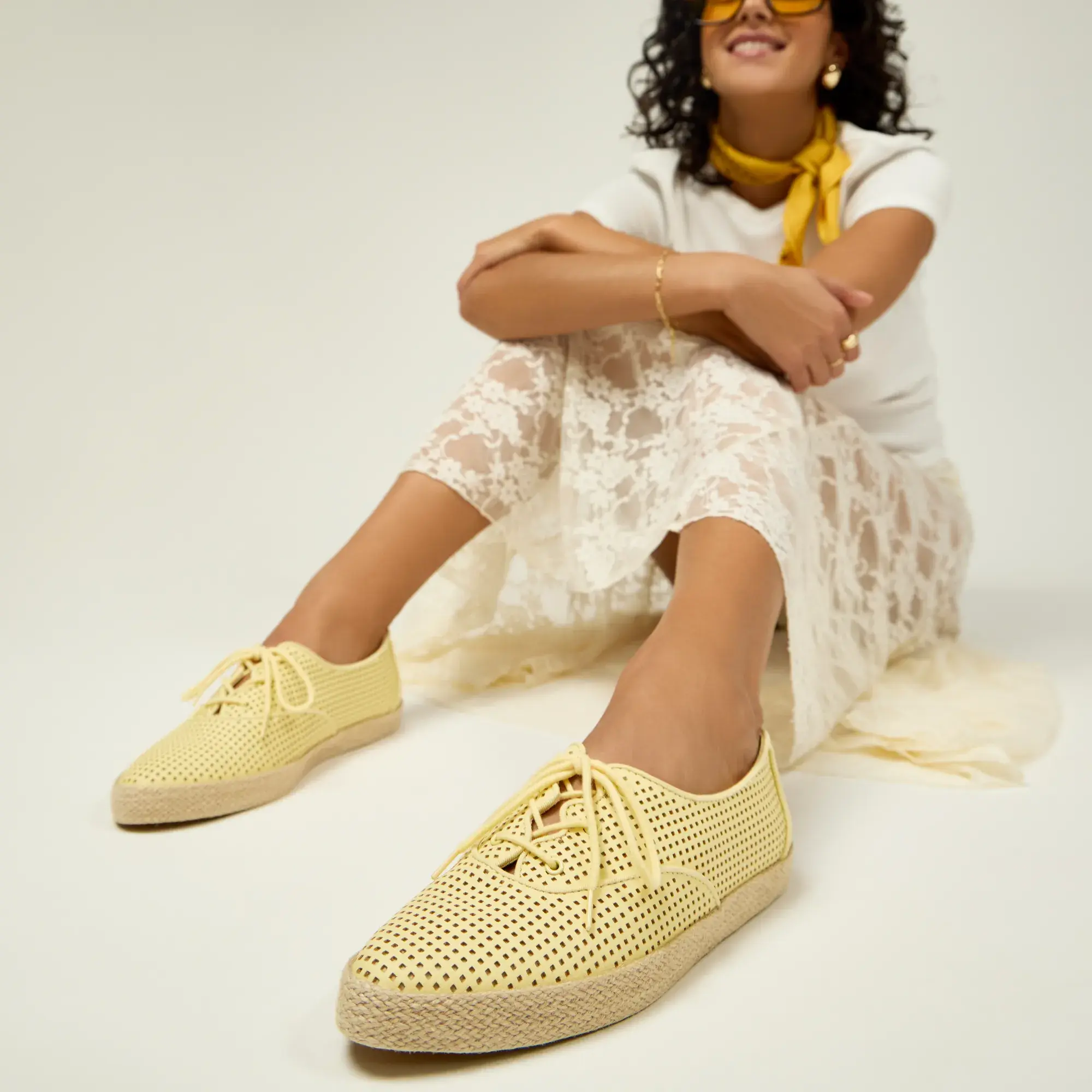 Champion Point Low Wave Perf Leather Jute Foxing Lace Up - Image 2