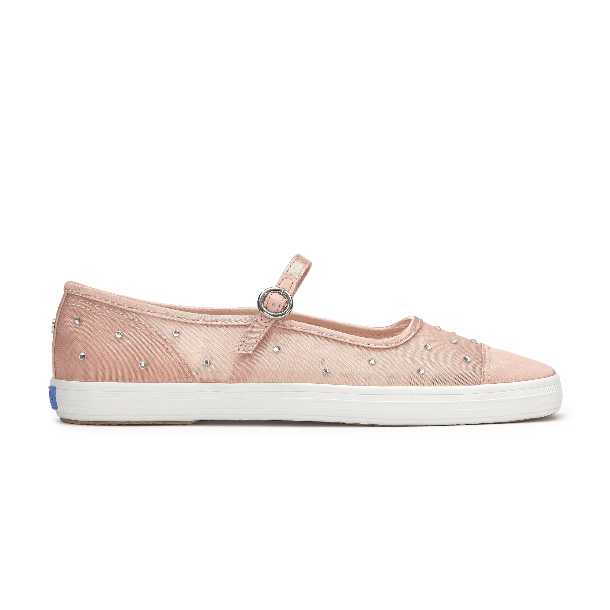 Square Toe Mary Jane Sheer Mesh Jewels - Image 2