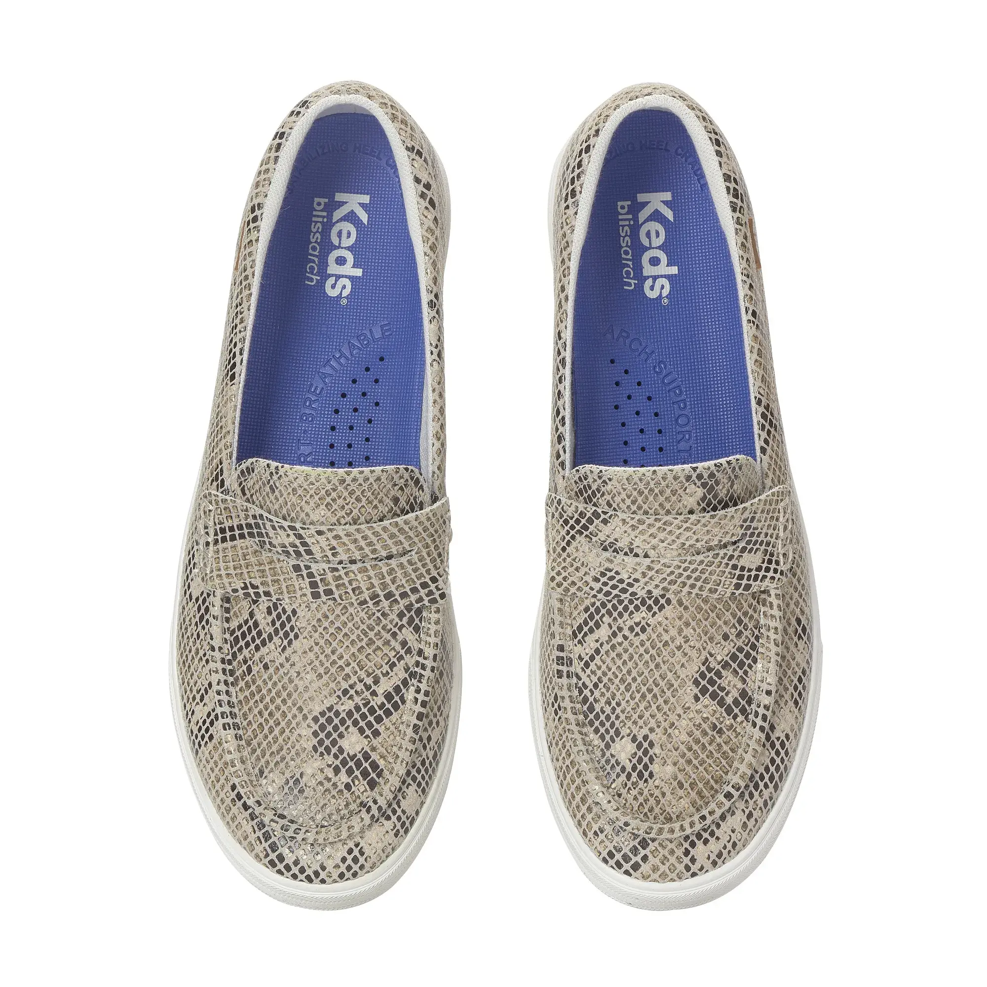 Center III Snake Print Leather Loafer - Image 3