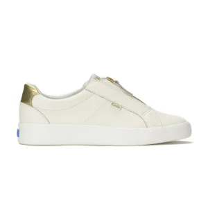 Pursuit Zip Leather Metallic Heel