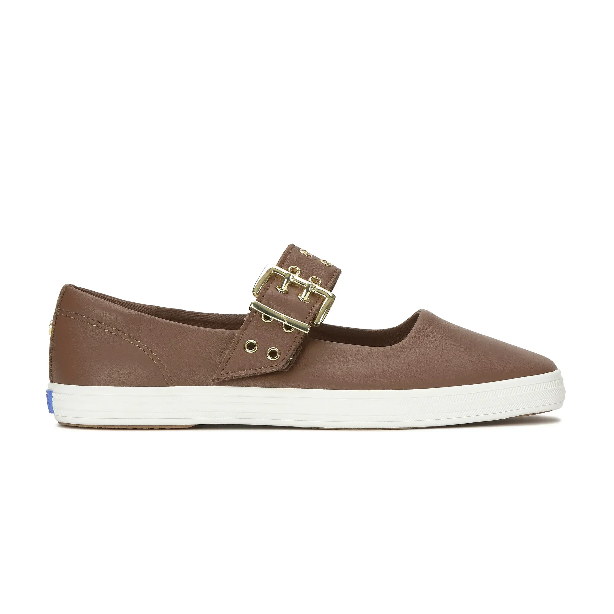 Square Toe Mary Jane Leather Grommet Buckle - Image 7