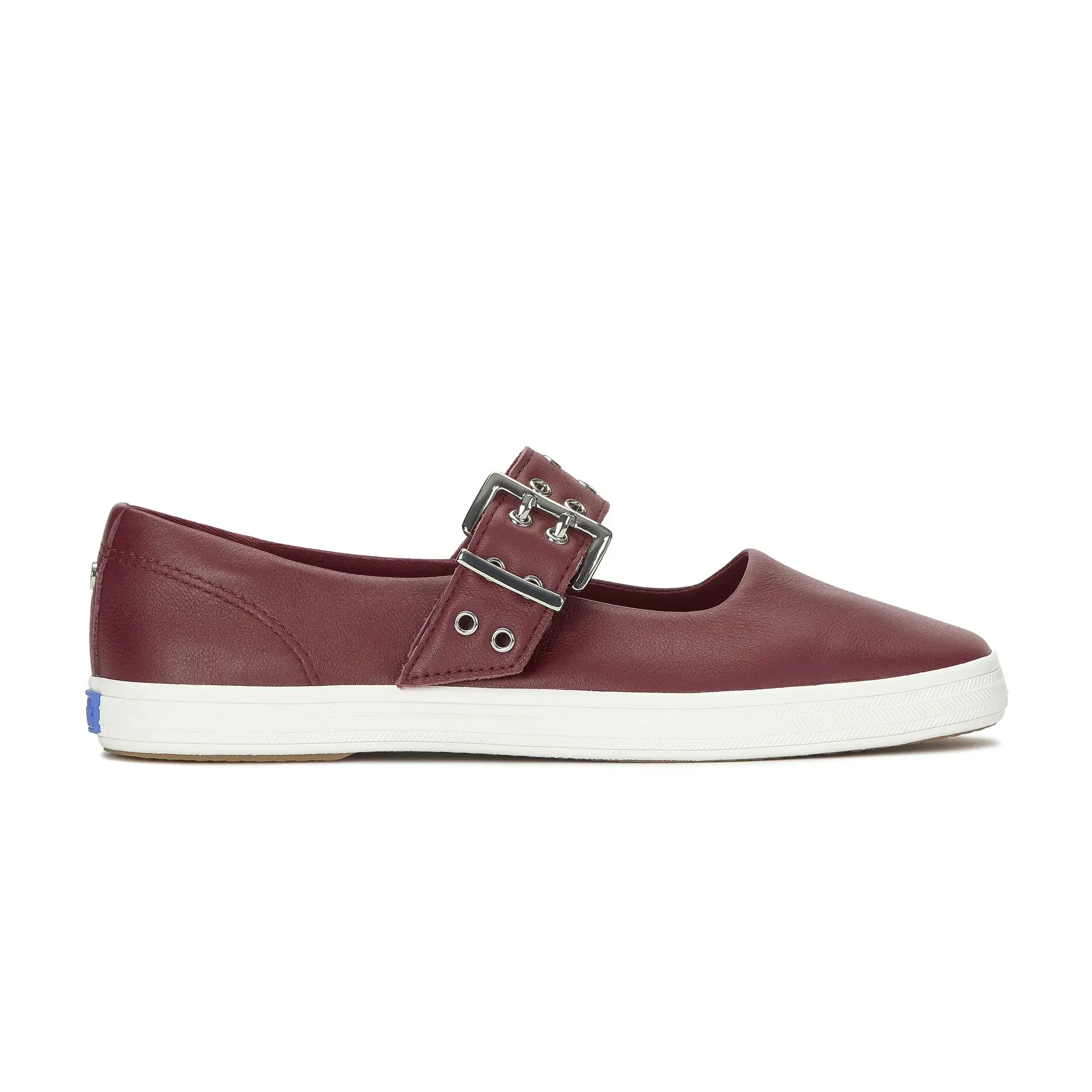 Square Toe Mary Jane Leather Grommet Buckle - Image 13