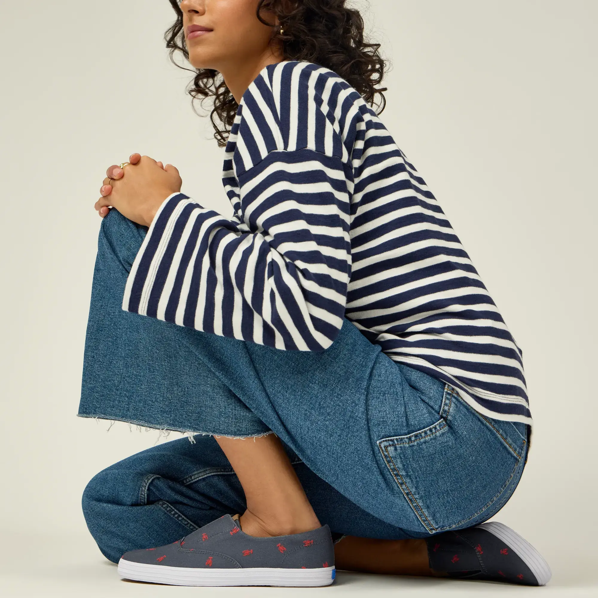 Champion Round Toe Nautical Canvas Slip-On - Image 2