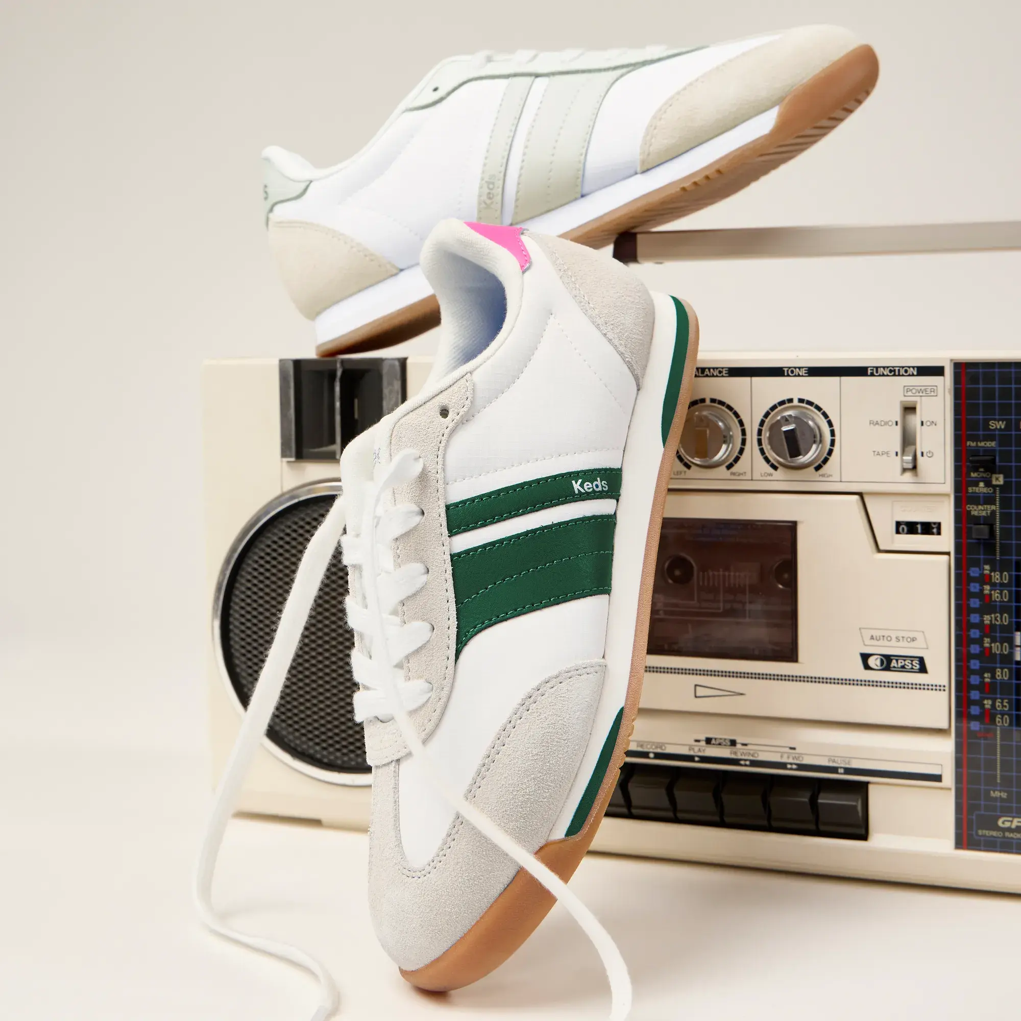 Revival Nylon/Suede/Leather Lace-Up - Image 2