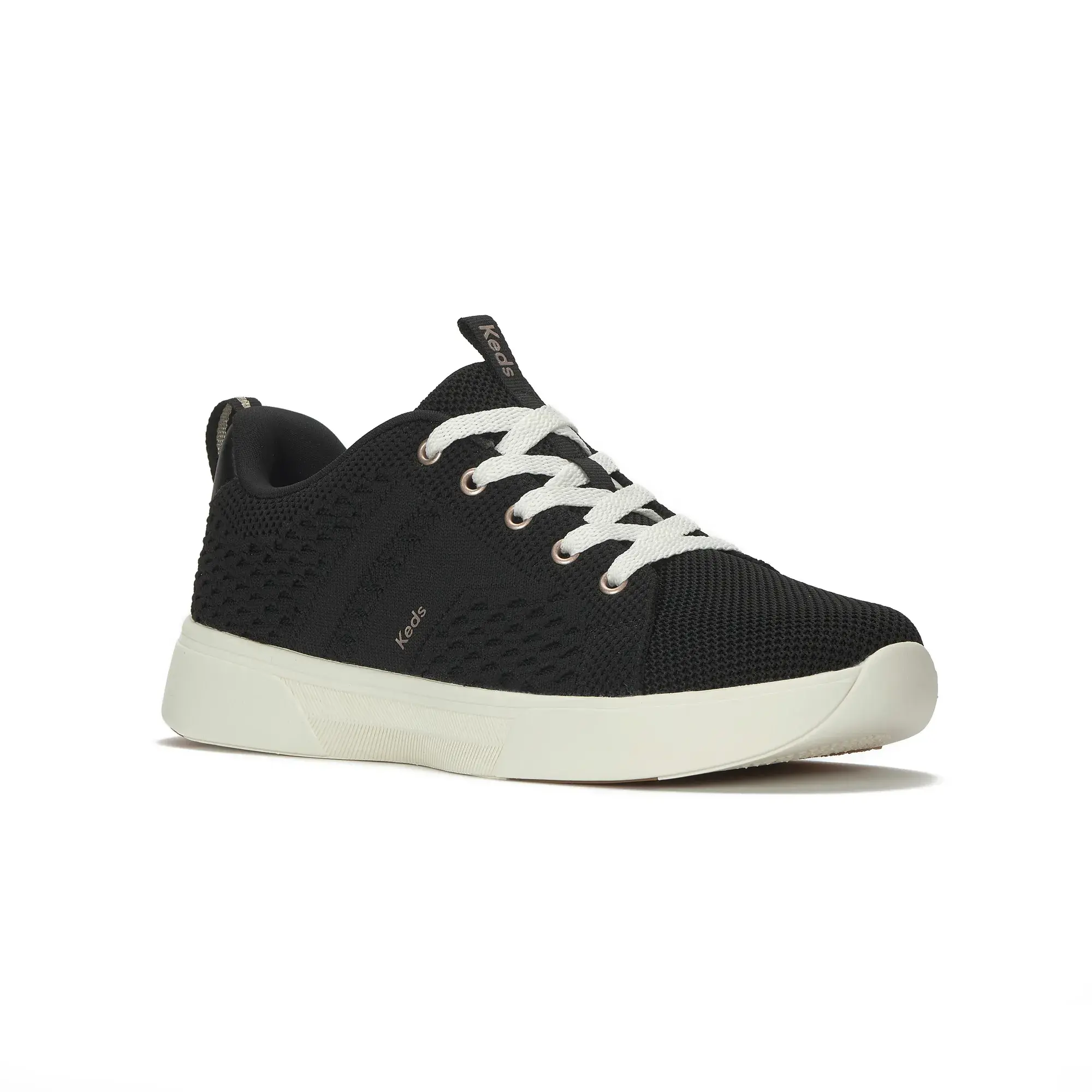 BlissWalk Textured Knit Lace-Up - Image 3