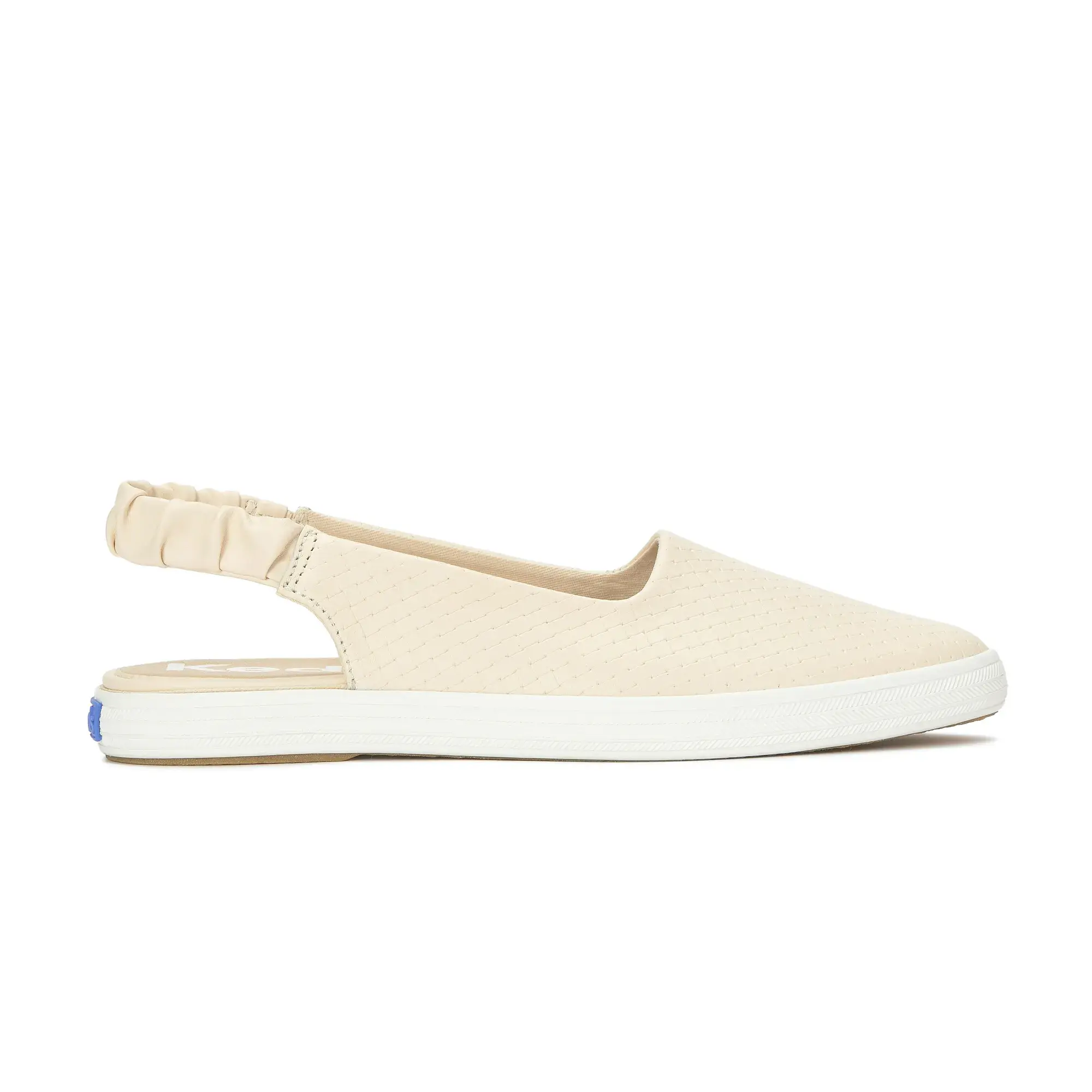 Point Slingback Basketweave Emboss Leather