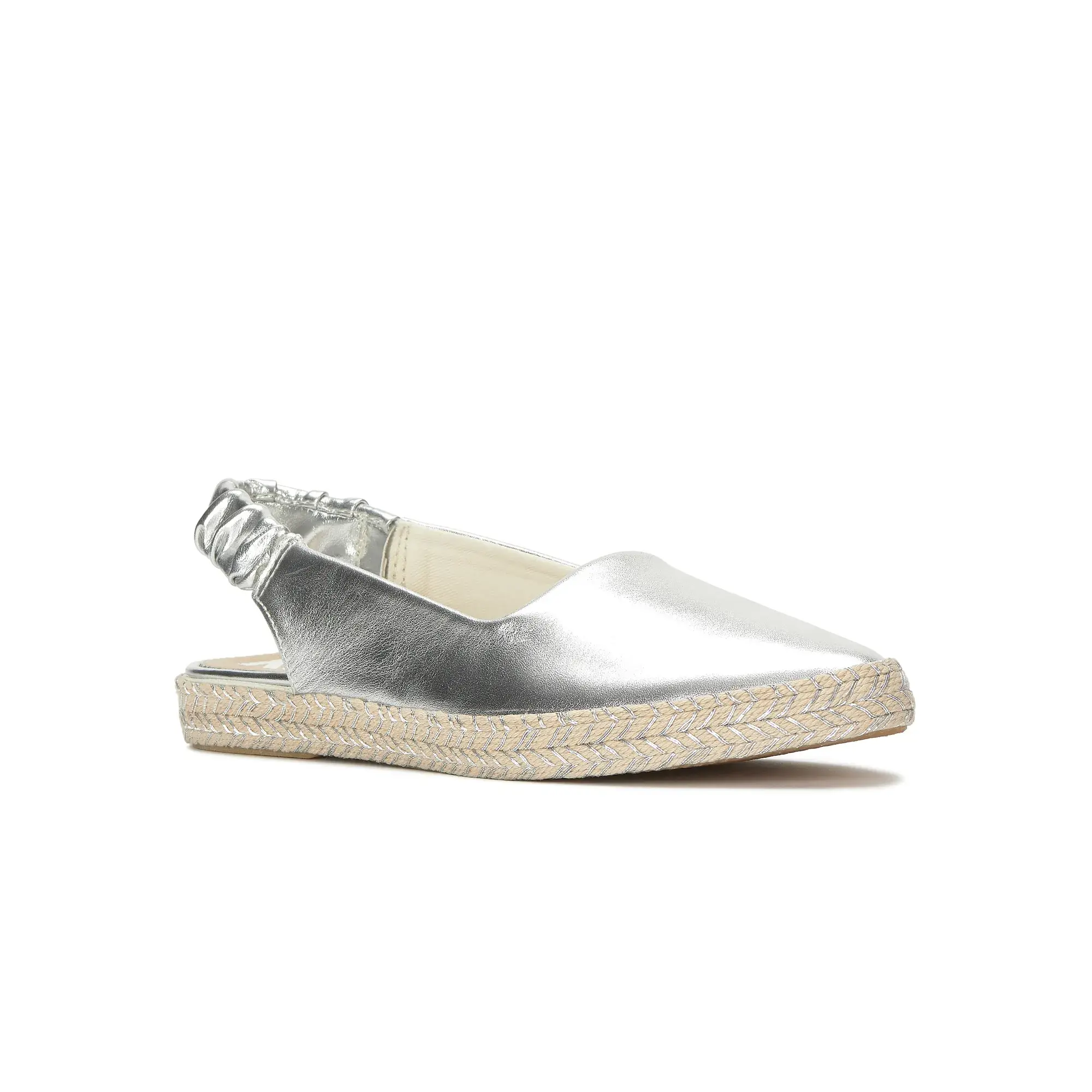 Point Slingback Metallic Leather Jute Foxing - Image 3