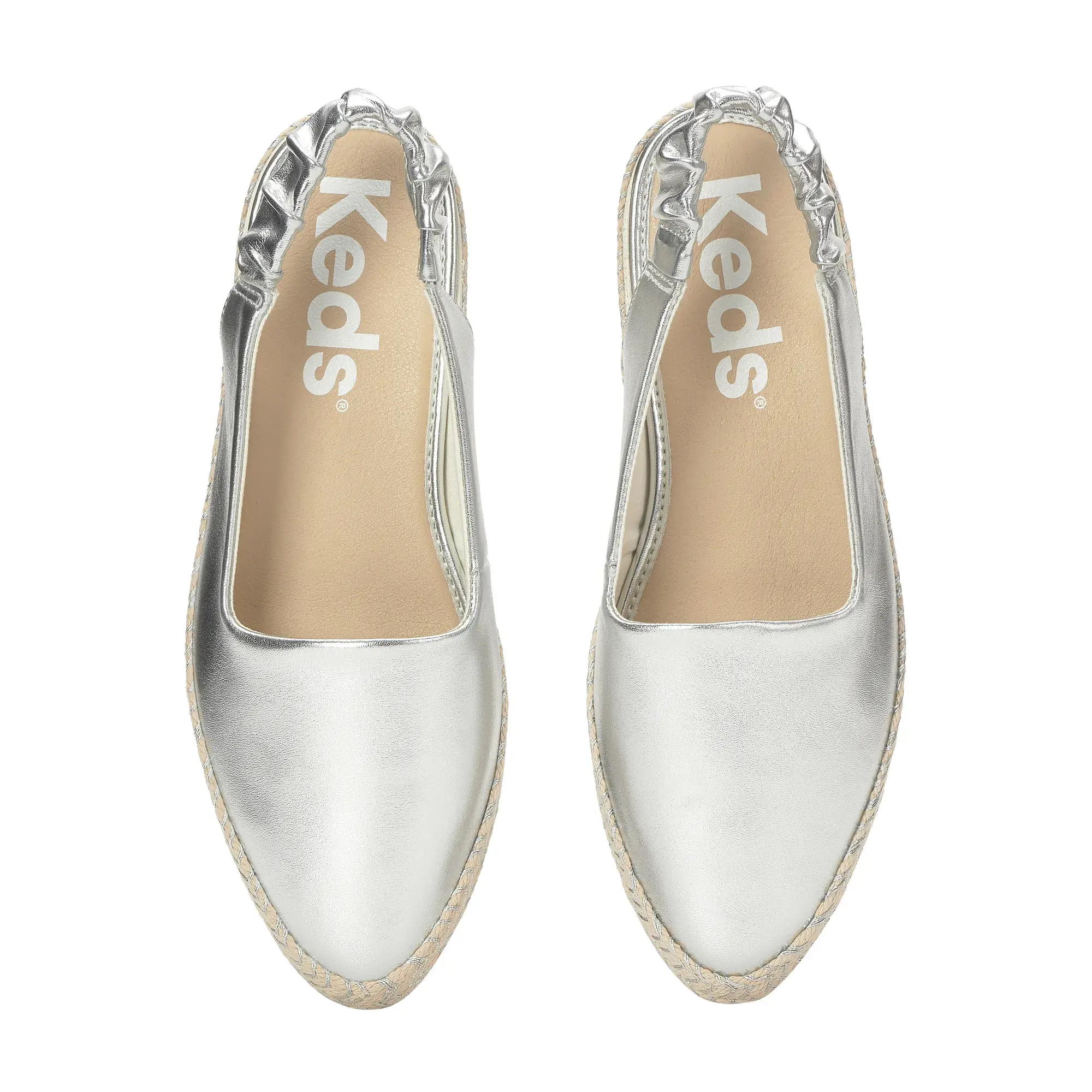 Point Slingback Metallic Leather Jute Foxing - Image 4