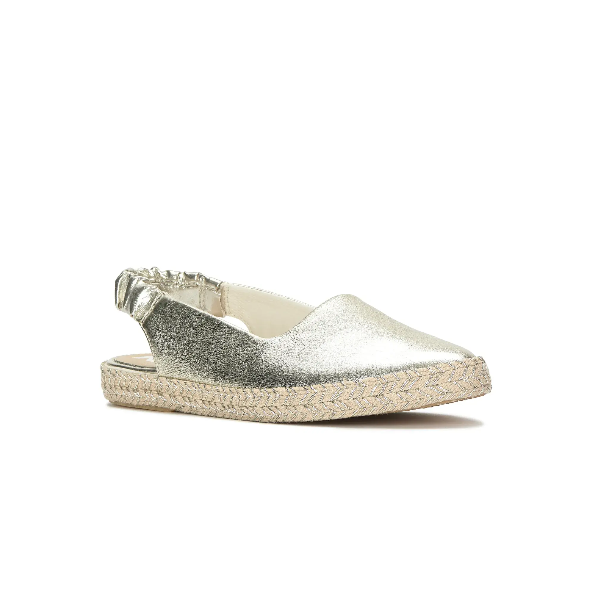 Point Slingback Metallic Leather Jute Foxing - Image 9