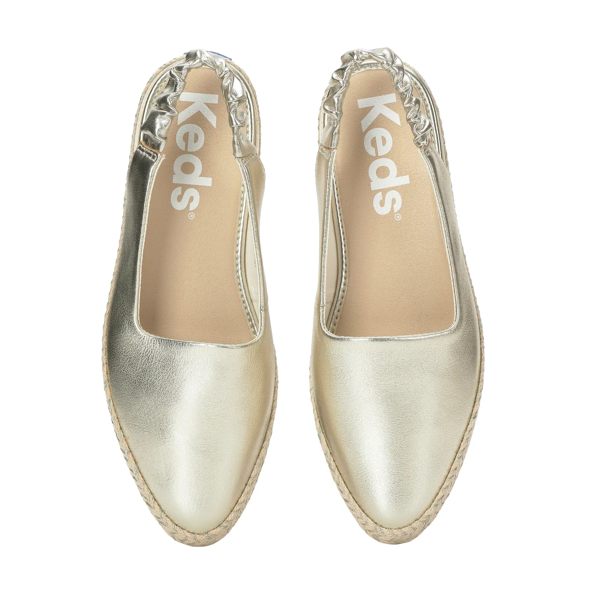 Point Slingback Metallic Leather Jute Foxing - Image 10